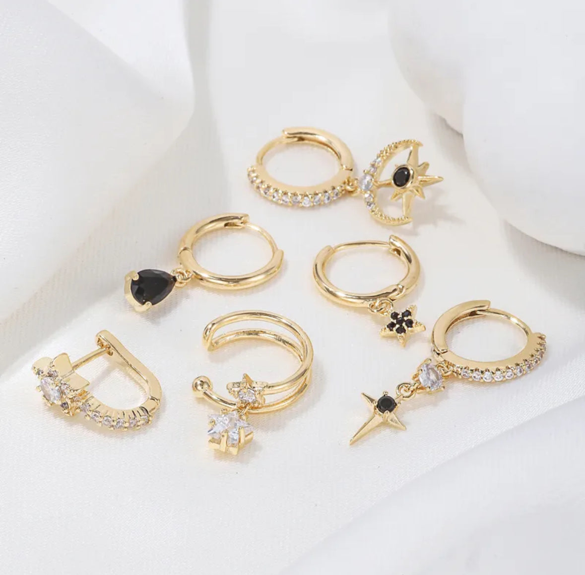BLOOMY EARRINGS (set of 6)