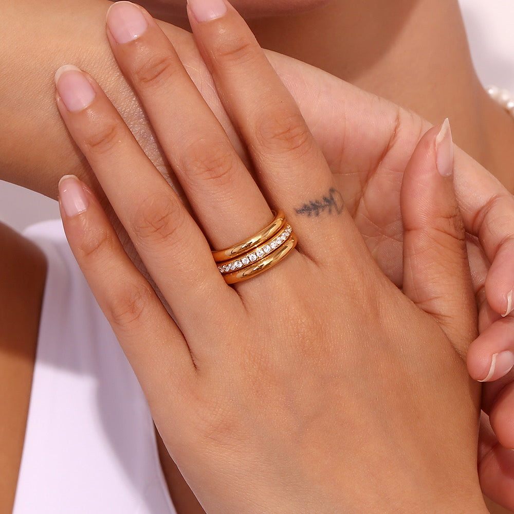 DIANA RINGS( set of 3 rings )