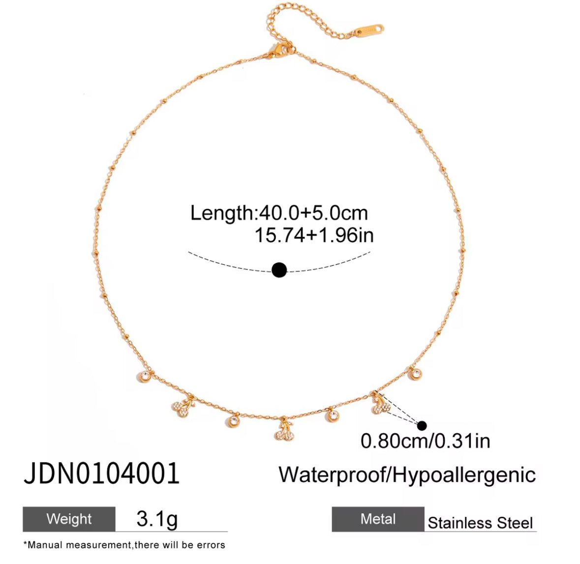 CHERRY CHARM NECKLACE