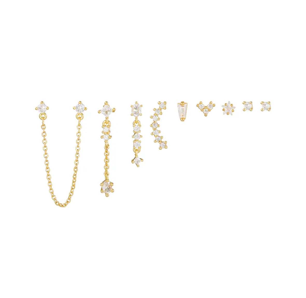 STARDUST EARRINGS (Set of 9)