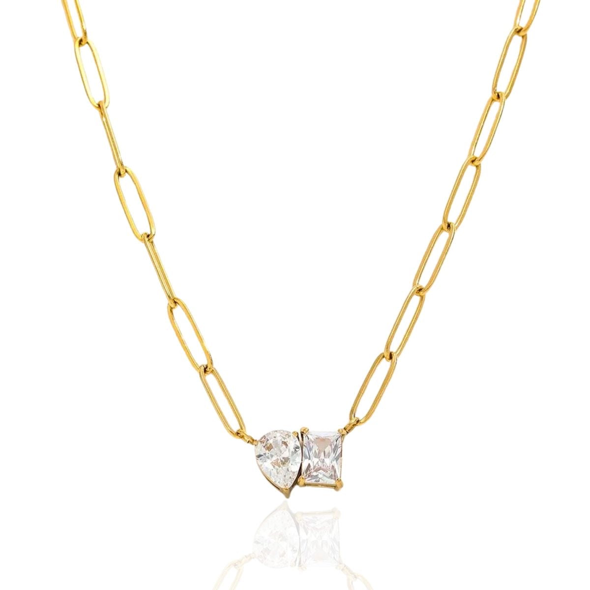 DOUBLE DIAMOND NECKLACE