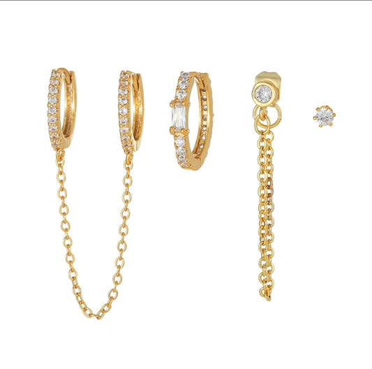 SIRI EARRINGS (set of 4)