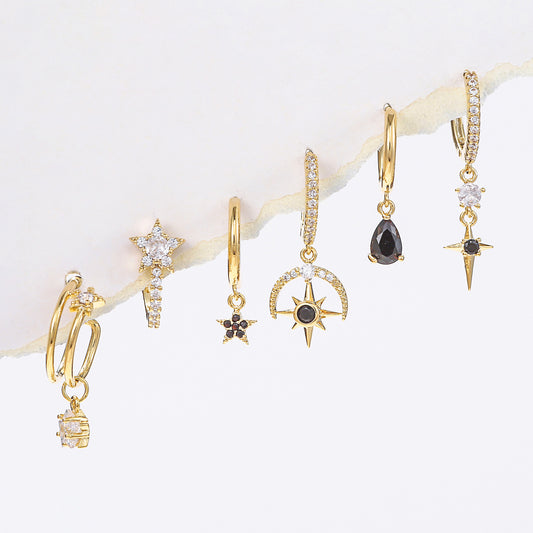 BLOOMY EARRINGS (set of 6)