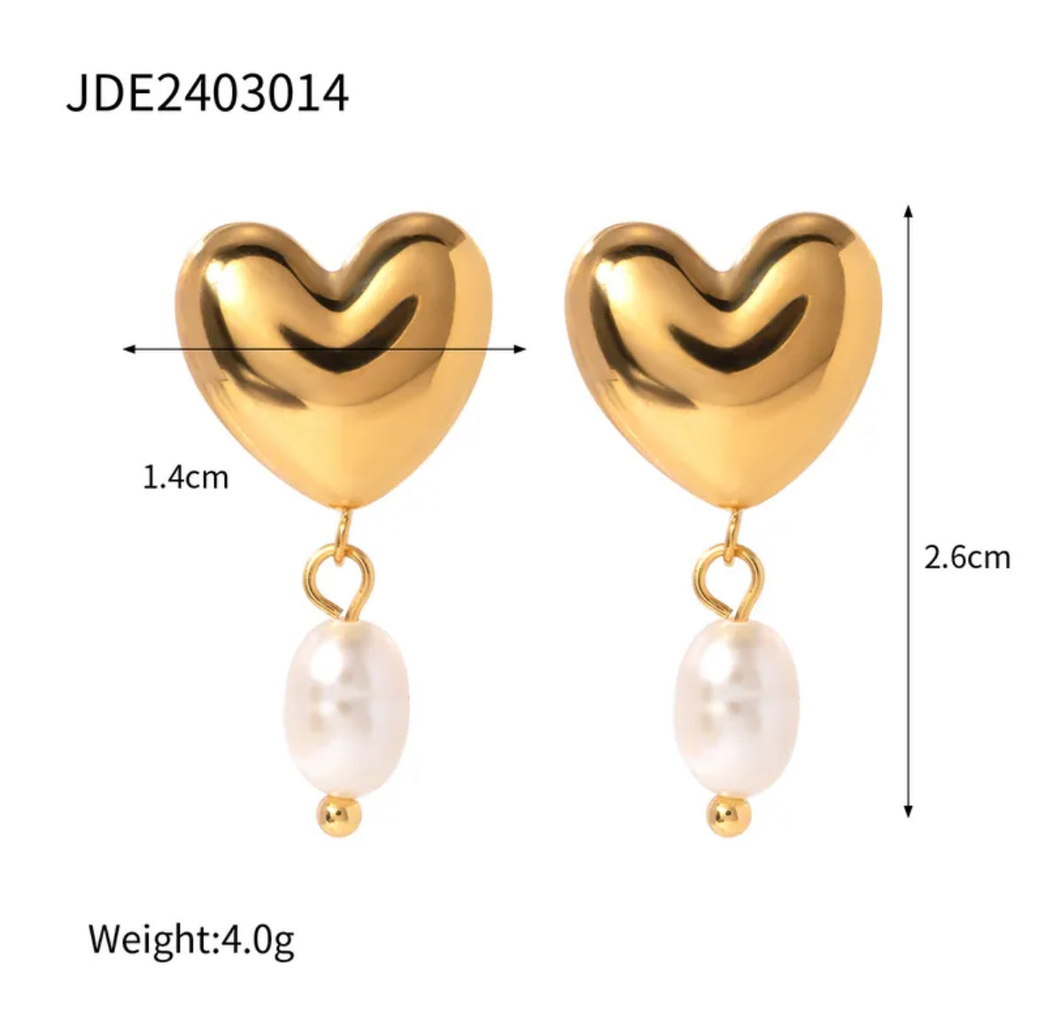 GIGI HEART EARRING