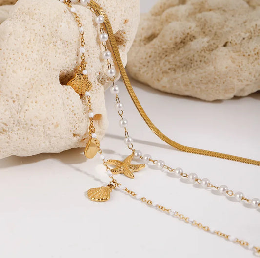 OCEAN CHARM BRACELET (Set of 3)