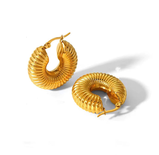 CHUNKY SPIRAL EARRINGS