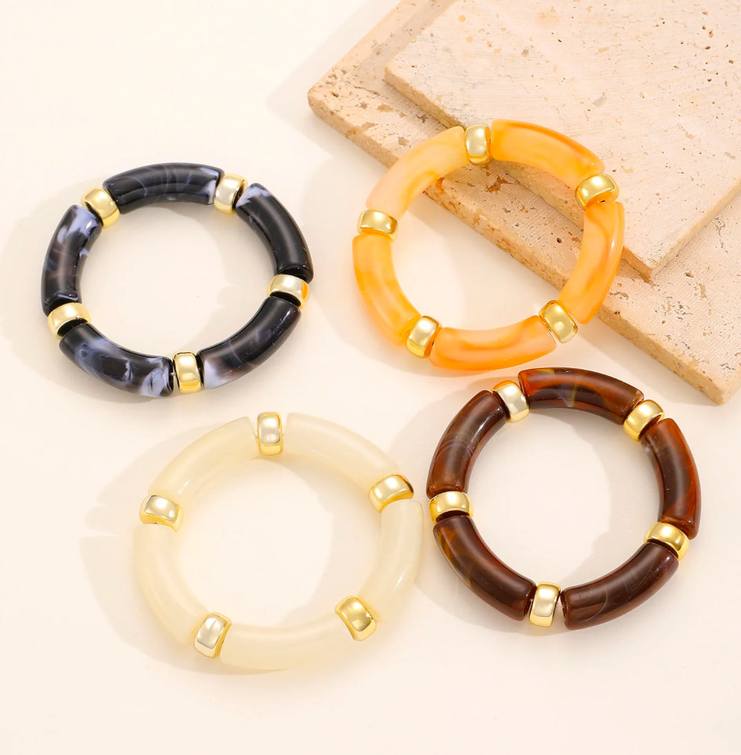 GAGA RESIN BRNGLES ( Set of 4 )
